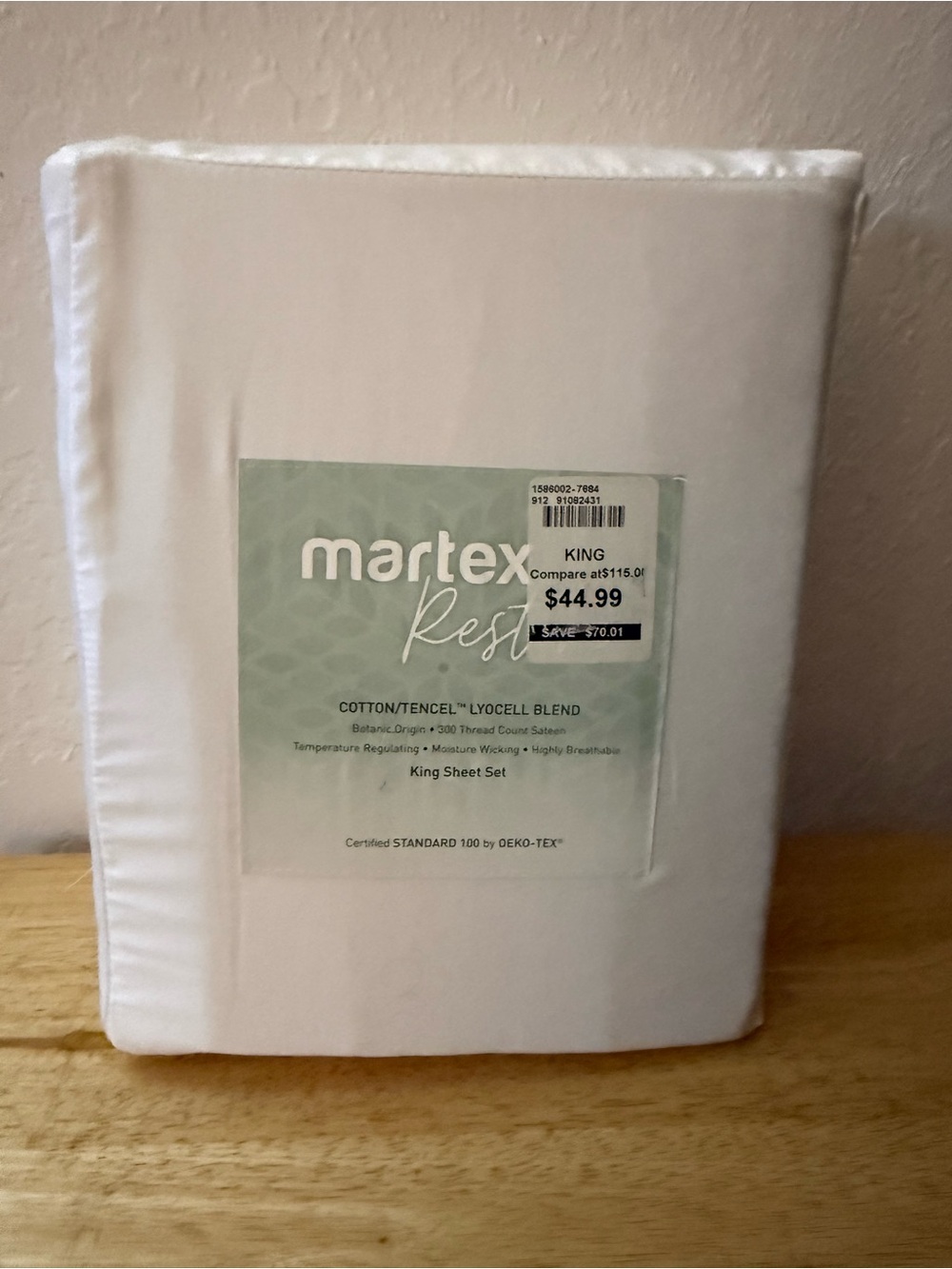Rest King Sheet Set - White Cotton/Tencel Blend